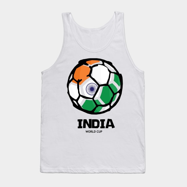 India Football Country Flag Tank Top by KewaleeTee